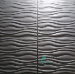 FLOW SZARY- Kasetony sufitowe panele ścienne kolorowe piankowe 3D