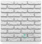 BRICK - 3D Paneele Wandplatte Panel EPS Styropor Weiß 60x60 cm