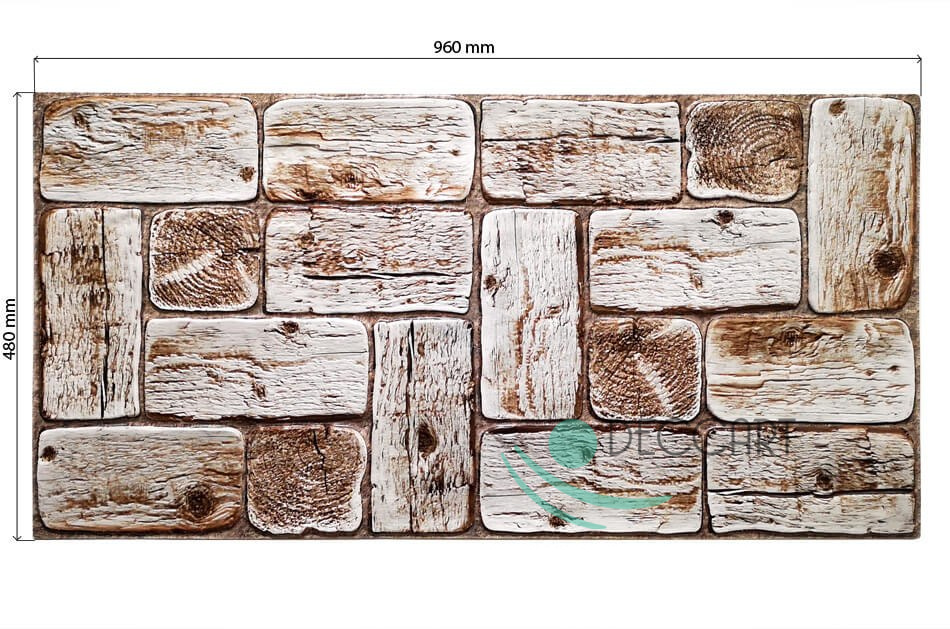 3D PCV Light Wood Wall Panels