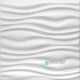 FLOW WHITE- Styrofoam Ceiling Tiles 3D