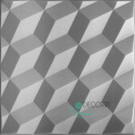 GREY DIAMONDS - Ceiling coffers, 3D geometric foam
