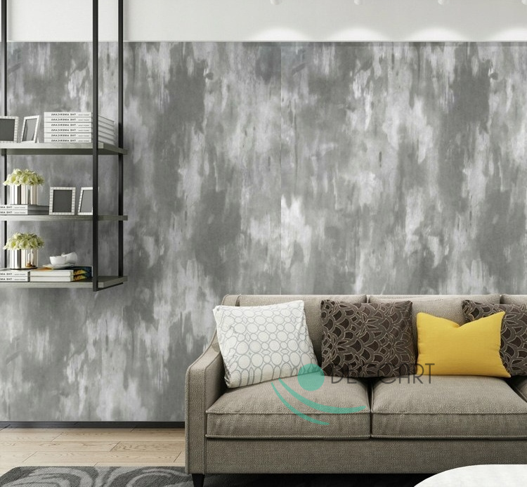 Grey wallpaper self-adhesive T1002