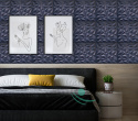 AMETHYST navy blue - Ceiling coffers, foam wall panels 3D