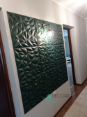 AMETYST Bottle green - Ceiling coffers, foam wall panels 3D