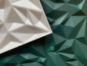 AMETYST Bottle green - Ceiling coffers, foam wall panels 3D