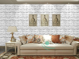 TEARS - White Ceiling Coffers, 3D Foam Wall Panels