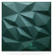 Brillant - Bottle green ceiling coffers, 3D foam geometric