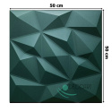 DIAMOND - Bottle green ceiling coffers, 3D foam geometric