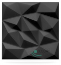 DIAMOND - Black ceiling coffers, 3D geometric foam