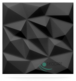 BRYLANT - Schwarze Deckenkisten, 3D-Schaum geometrische