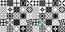 Patchwork Black Wall Panels 3D PVC 56899 Mosaic Tiles