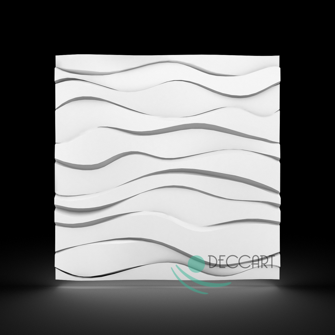 ZEFIR - WHITE Wall Panels 3D polystyrene 60x60 cm