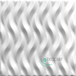 FIRE- Ceiling coffers white, foam 3D waves