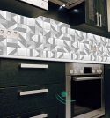 3D PCV White Rock Wall Panels