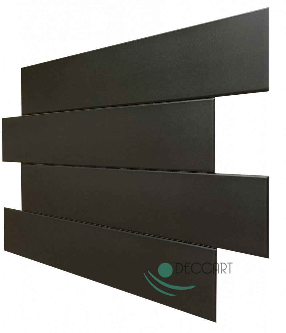 Deckenpaneele Bretter schwarz Kisten 100x16,7 cm Pcz