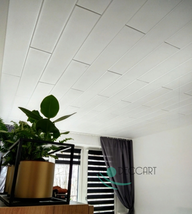 Ceiling panels White 100x16.7 cm P08