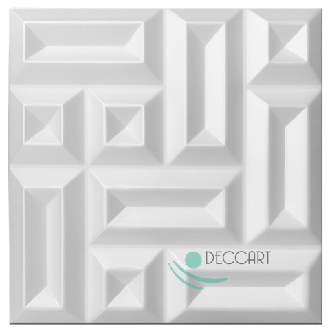 SQUARE - White ceiling coffers, 3D foam wall panels