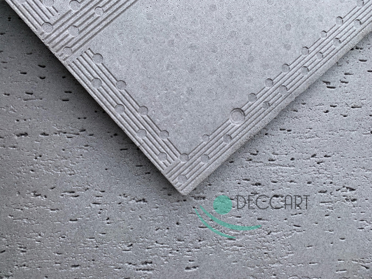 Gray Concrete Architectural - Imitation Polystyrene Panels 96 cm x 48 cm