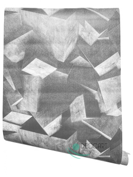 Grey wallpaper self-adhesive T1006