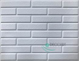 PVC-Verkleidung grau Ziegel 58x44 cm Dw02