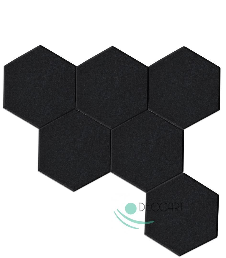 Felt Wall Panels 3D BLACK 01