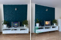 ZEFIR - WHITE Wall Panels 3D polystyrene 60x60 cm