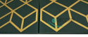 Kasetony sufitowe panele ścienne złote butelkowa zieleń GLAMOUR 6 - 62