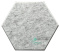 HEXAGON 3D grey felt wall panels HB-42