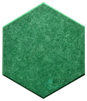 Panele ścienne filcowe HEXAGON 3D ciemno zielony HB-19