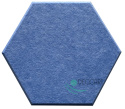 HEXAGON 3D grey felt wall panels HB-42