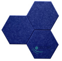 Panele ścienne filcowe HEXAGON 3D ciemno niebieski HB-24