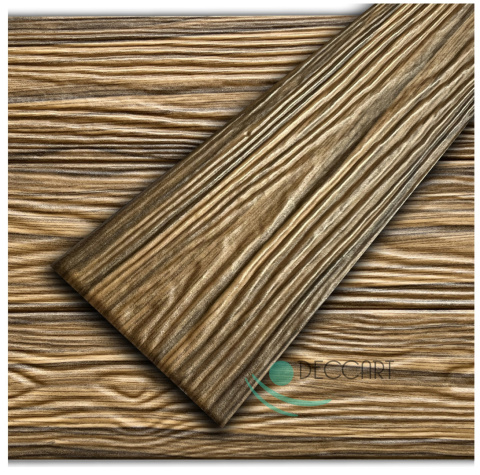 Panele sufitowe ścienne 3D Deski drewno ciemne imitacja 100x16,7 cm P4-13