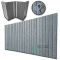 HEXAGON 3D grey felt wall panels HB-42