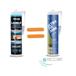 Klej montażowy akrylowy DO PANELI ŚCIENNYCH KASETONÓW SUFITOWYCH UltraFix3000 280ml