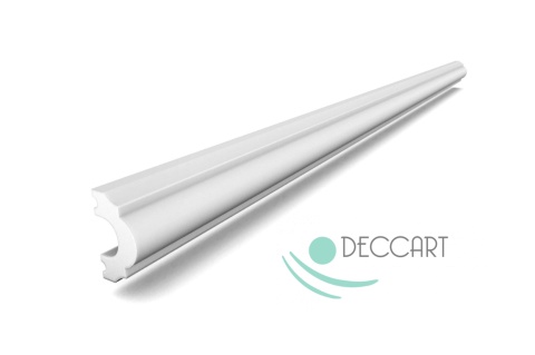 Sztykateria listwa ścienna sufitowa biała do ramek polistyrenowa DP1 MINI TWARDA 2,5 cm