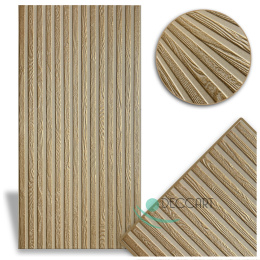 Wall panels lamellas 19 gold