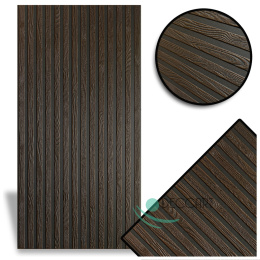 black-brown lamella panels