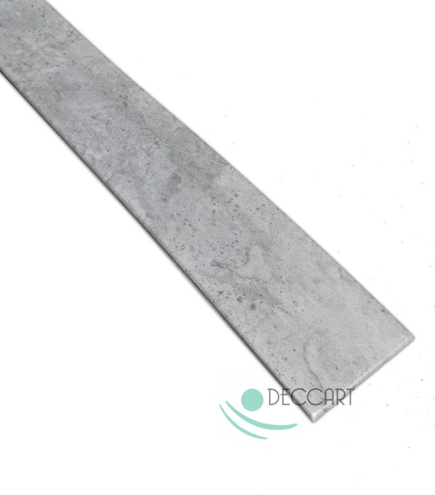 Panele sufitowe Deski ciemny beton architektoniczny JASNY imitacja kasetony 100x16,7 cm P69