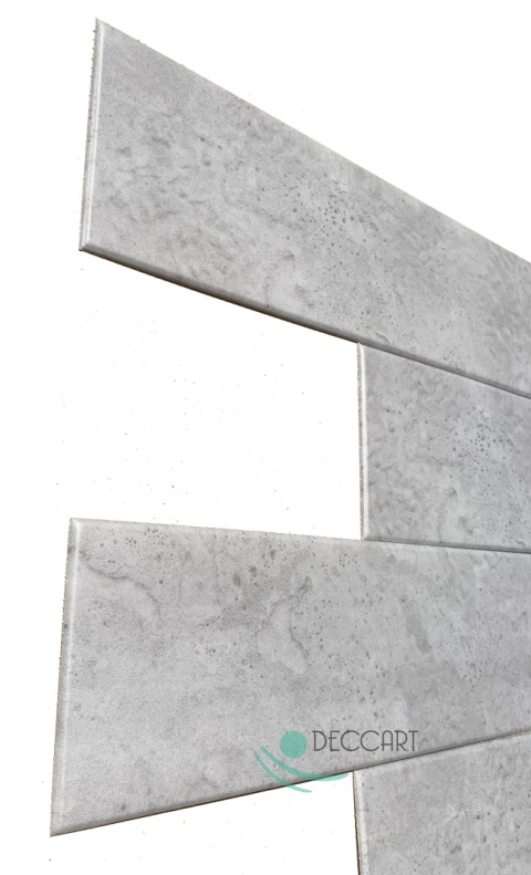 Panele sufitowe Deski ciemny beton architektoniczny JASNY imitacja kasetony 100x16,7 cm P69