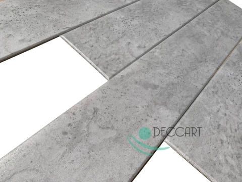Panele sufitowe Deski ciemny beton architektoniczny JASNY imitacja kasetony 100x16,7 cm P69