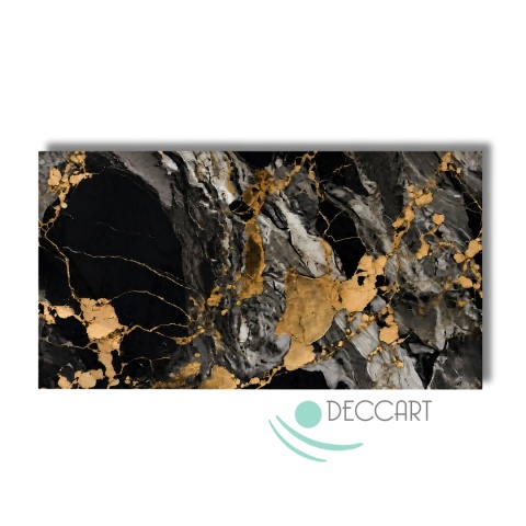 Panele ścienne SAMOPRZYLEPNE Czarny Marmur PŁYTKI 30x60 cm Tapeta AR72
