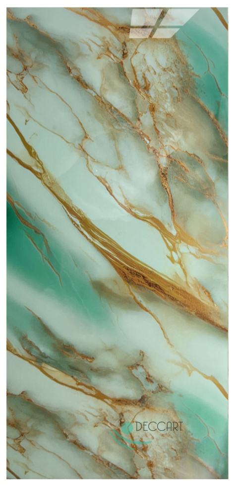 Panel pcv luksus bogactwo zielono złoty