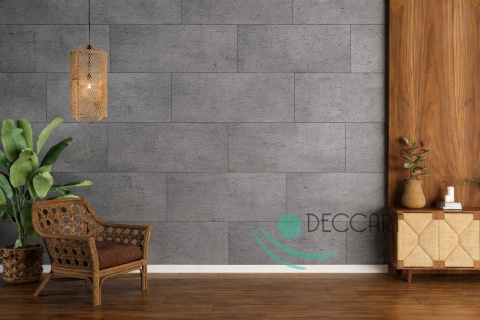 Szary beton Architektoniczny - Imitacja panele styropianowe 96 cm x 48 cm