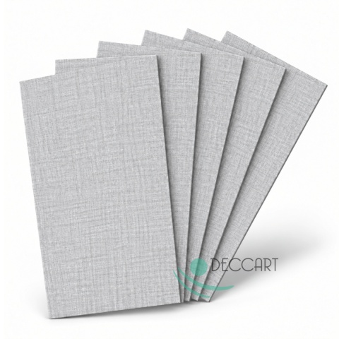 Panel Ścienny Kaseton Sufitowy 3D Plecionka Tkanina Loft 8414XL 0,5m2 Szary