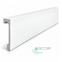 Listwa KARNISZOWA osłona maskująca BIAŁA LED przysufitowa twarda LK100-10cm
