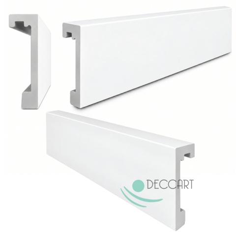 Listwa KARNISZOWA osłona maskująca BIAŁA LED przysufitowa twarda LK100-10cm