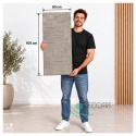 Panel Ścienny Kaseton Sufitowy 3D Tkanina Loft Beż 100x50 Grid 85XL 0,5 m²