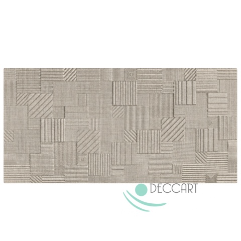 Panel Ścienny Kaseton Sufitowy 3D Tkanina Loft Beż 100x50 Grid 85XL 0,5 m²
