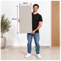 Panel Ścienny Kaseton Sufitowy 3D Plecionka Tkanina Loft 8514XL 0,5m2 Beżowy