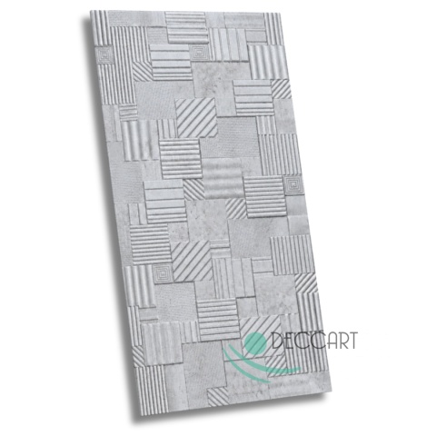 Panel Ścienny Kaseton Sufitowy 3D Tkanina Loft Beton 100x50 Grid 69XL 0,5 m²
